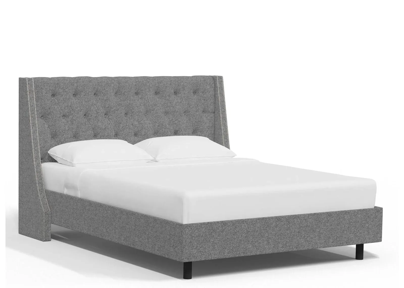 Sheridan Wingback Platform Bed in Zuma Pumice by Skyline