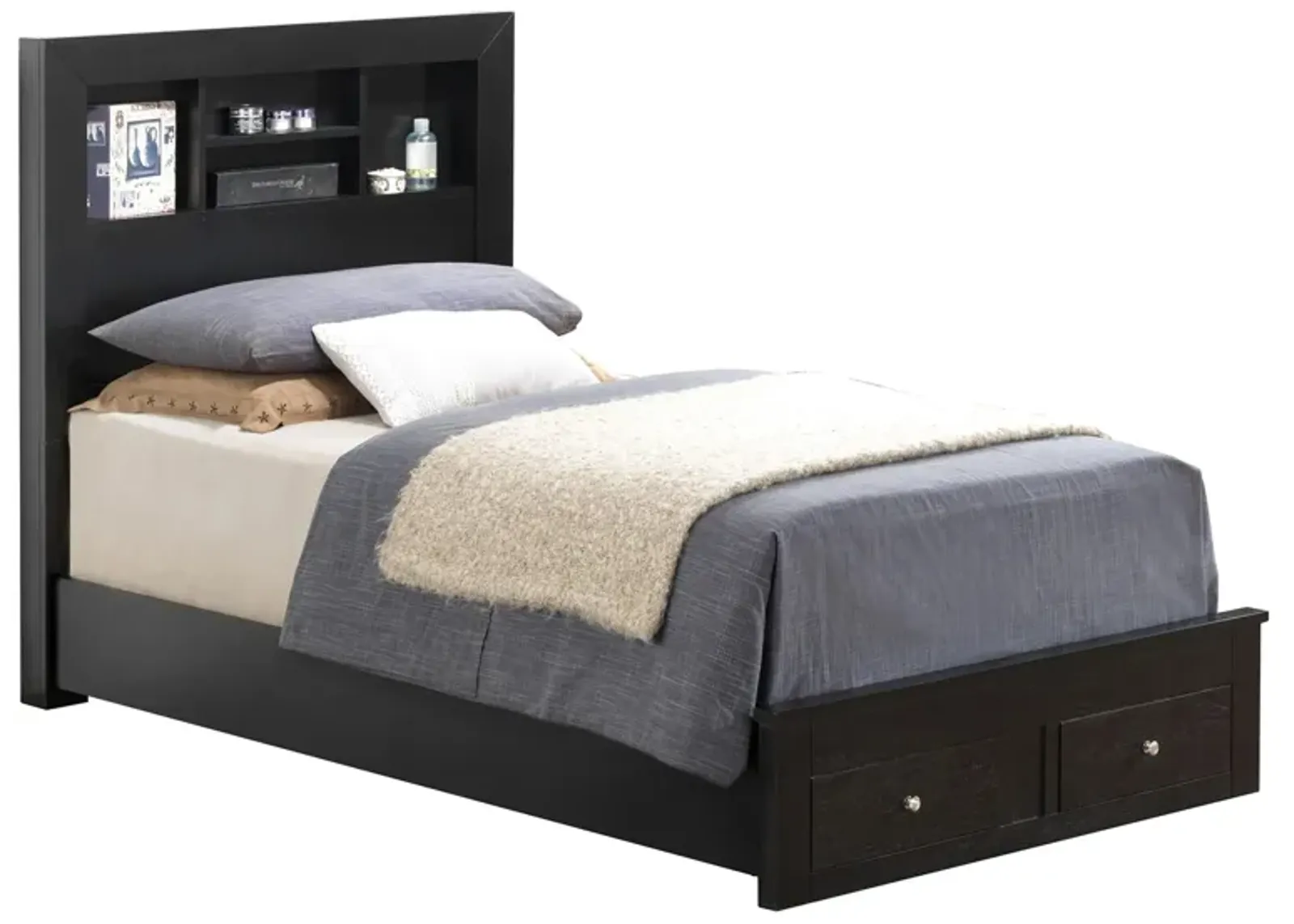 Burlington Storage Bed in Black by Glory Furniture