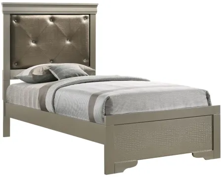 Lorana Panel Bed in Champagne by Glory Furniture