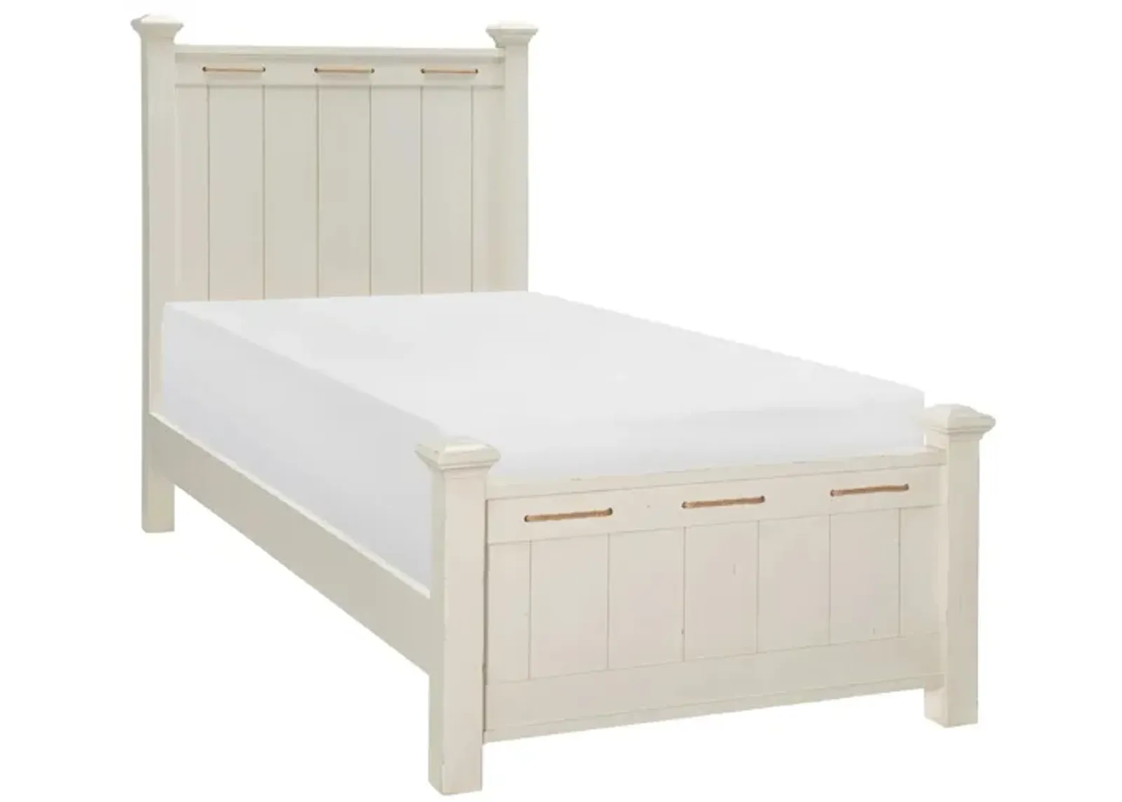 Lake House St Post Bed in Pebble White by Legacy Classic Furniture