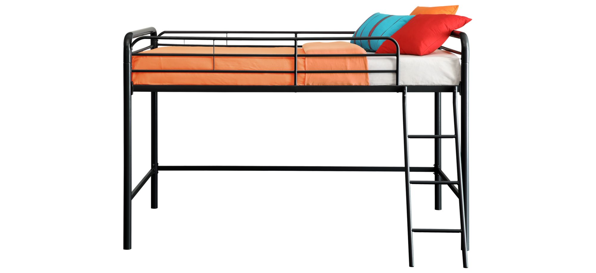 Atwater Living Cora Junior Metal Loft Bed in Black by DOREL HOME FURNISHINGS
