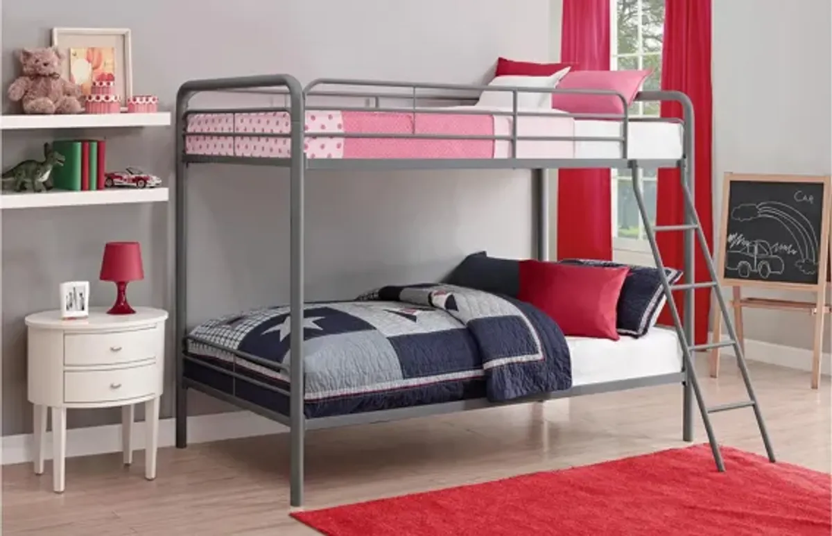 Atwater Living Eeva Twin over Twin Metal Bunk Bed