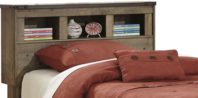 Trinell Bookcase Headboard in Brown by Ashley Furniture