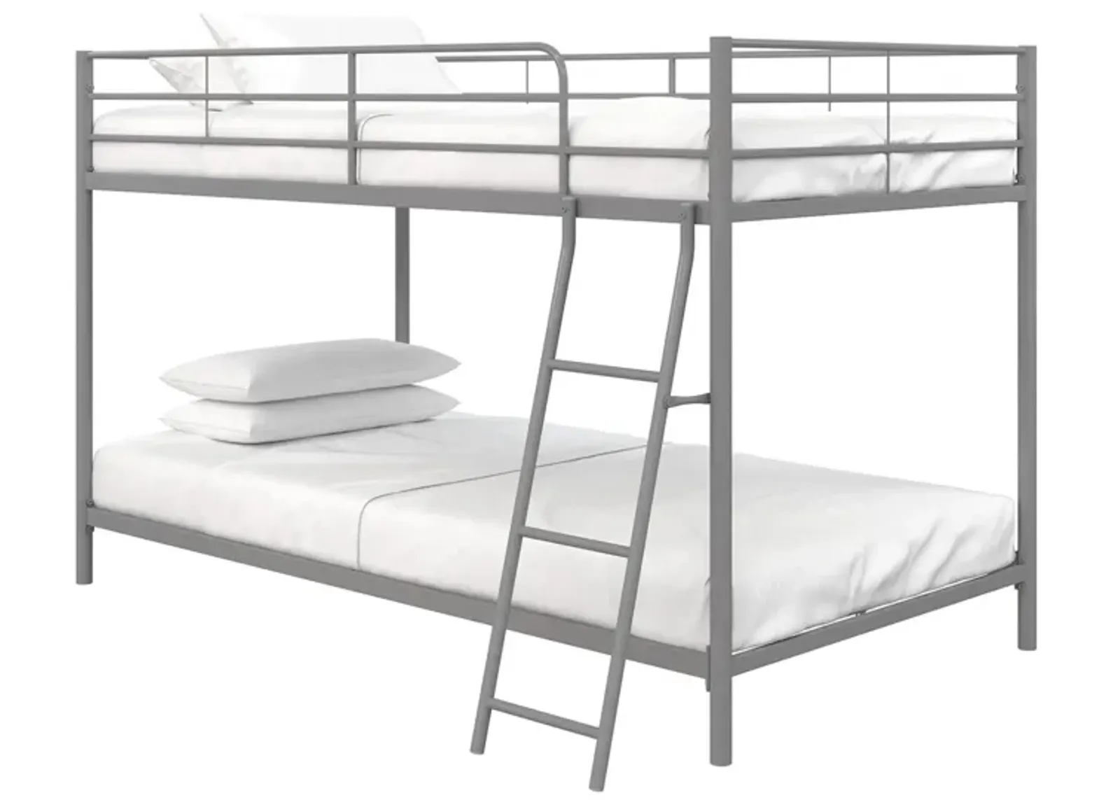 Atwater Living Bloor Small Space Twin over Twin Bunk Bed in Silver by DOREL HOME FURNISHINGS