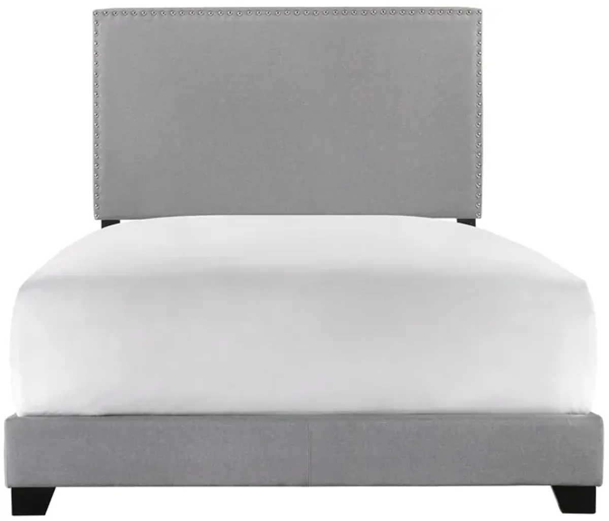 Eric Upholstered Bed in Gray by Crown Mark