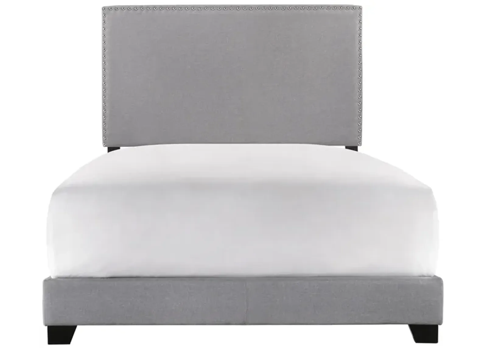 Eric Upholstered Bed in Gray by Crown Mark