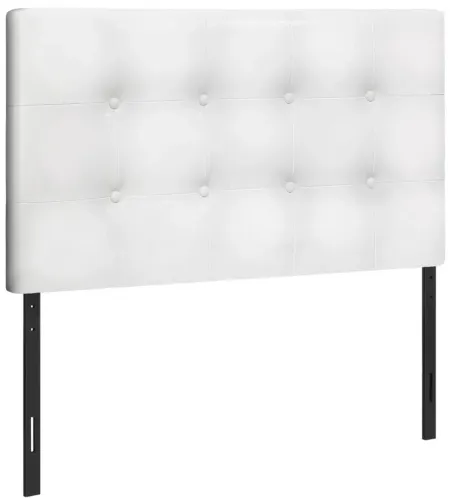 Tanner Upholstered Headboard in White by Monarch Specialties