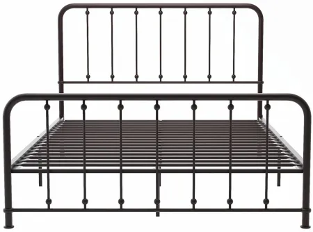 Lenci Metal Platform Bed in Dark bronze by Homelegance