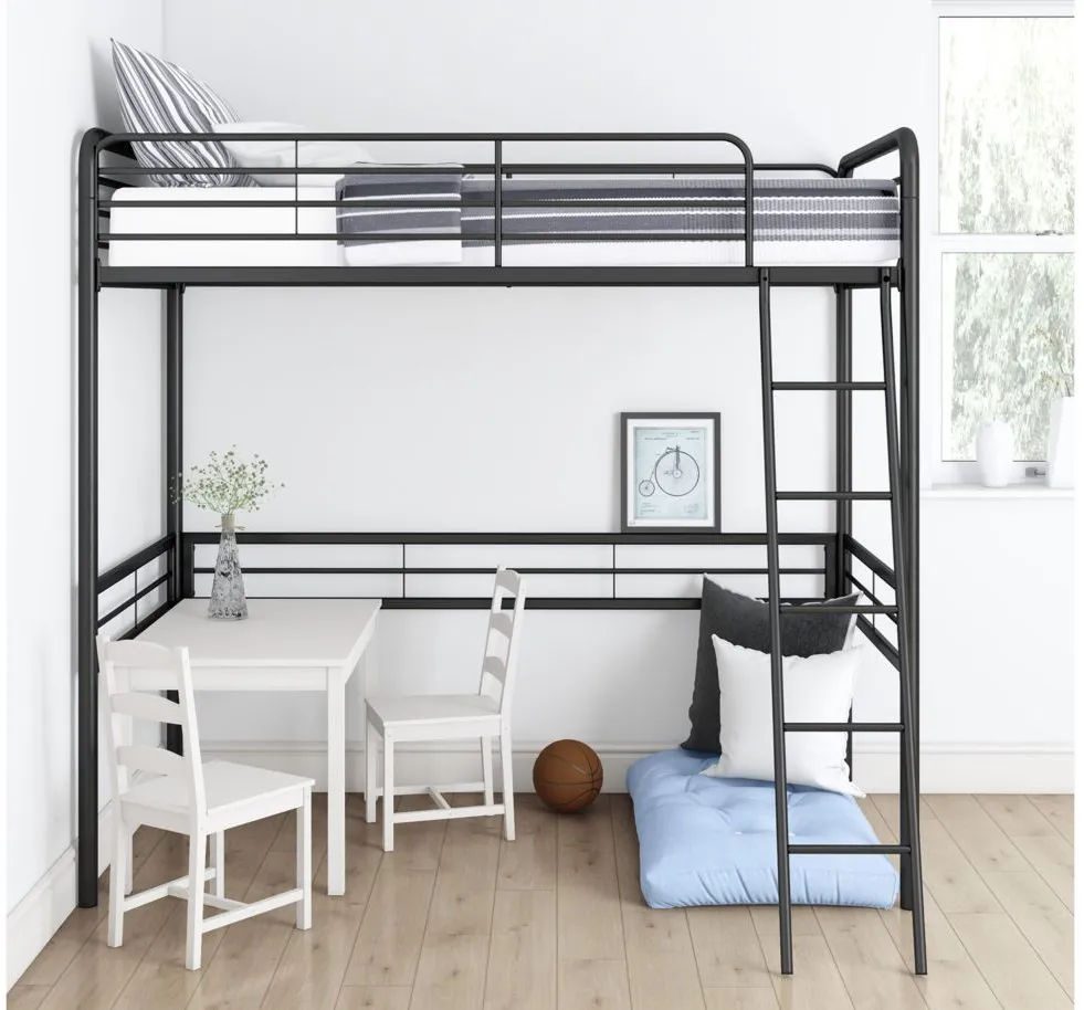 Blissfield Loft Bed in Black by DOREL HOME FURNISHINGS