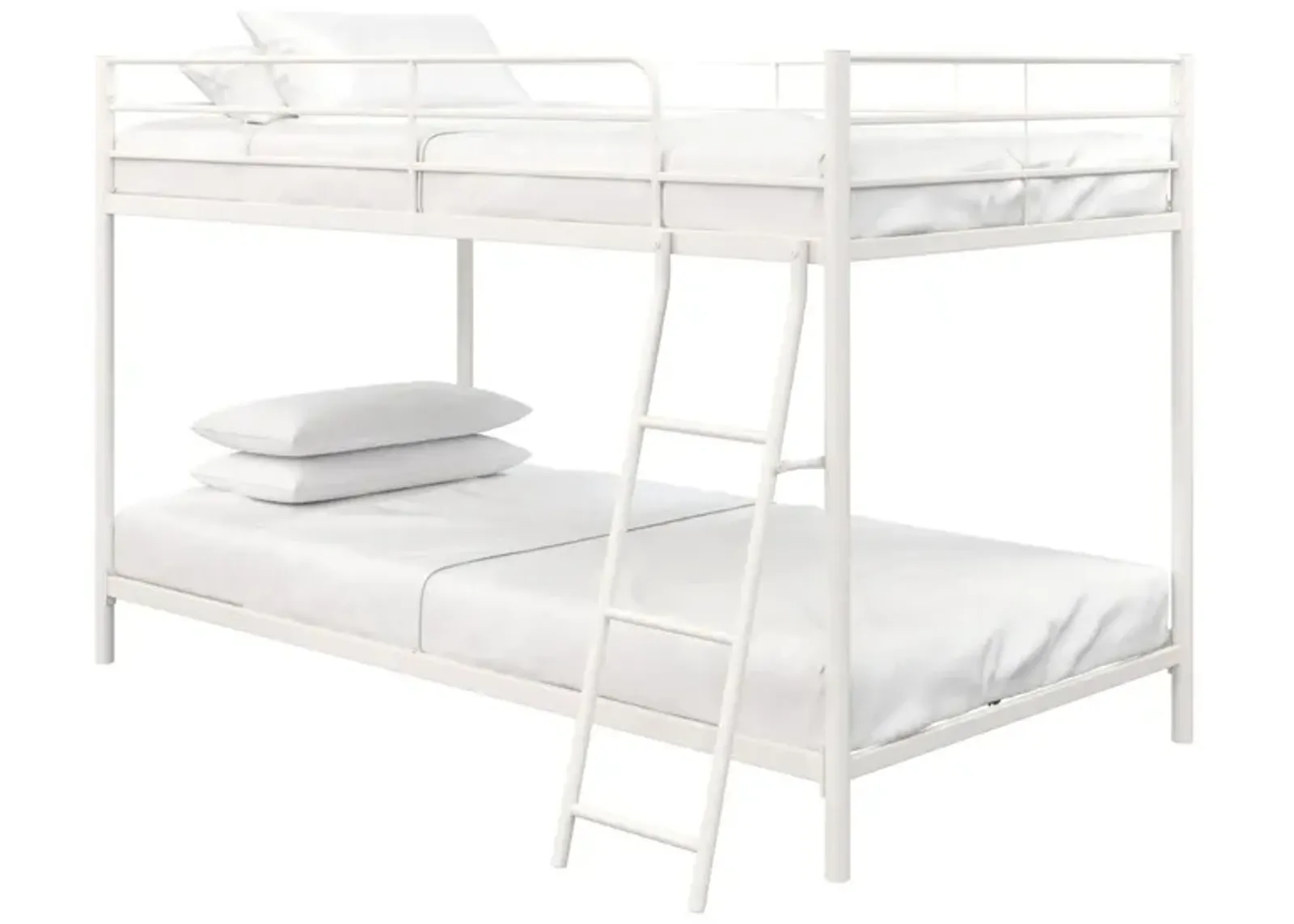 Atwater Living Bloor Small Space Twin over Twin Bunk Bed in White by DOREL HOME FURNISHINGS