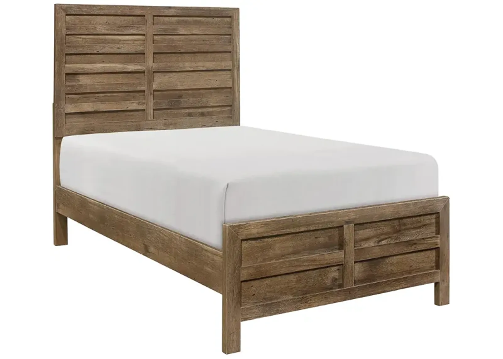 Terrace Panel Bed in Weathered Pine by Homelegance