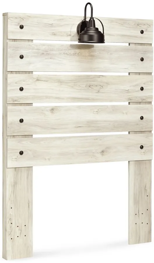 Luna Panel Headboard in Whitewash by Ashley Furniture