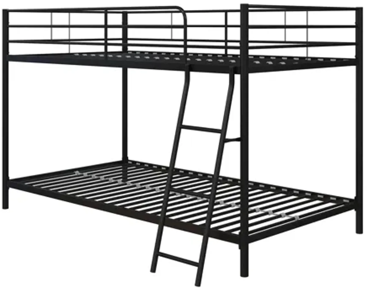 Atwater Living Bethia Twin over Twin Bunk Bed with Storage Bins