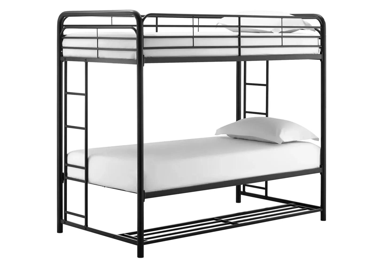 Mainstays Twin over Twin Bunk Bed with Storage Bins in Black by DOREL HOME FURNISHINGS