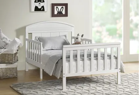 Oxford Baby Baldwin Wooden Toddler Bed in Snow White by M DESIGN VILLAGE