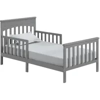 Oxford Baby Harper Wooden Toddler Bed in Dove Gray by M DESIGN VILLAGE