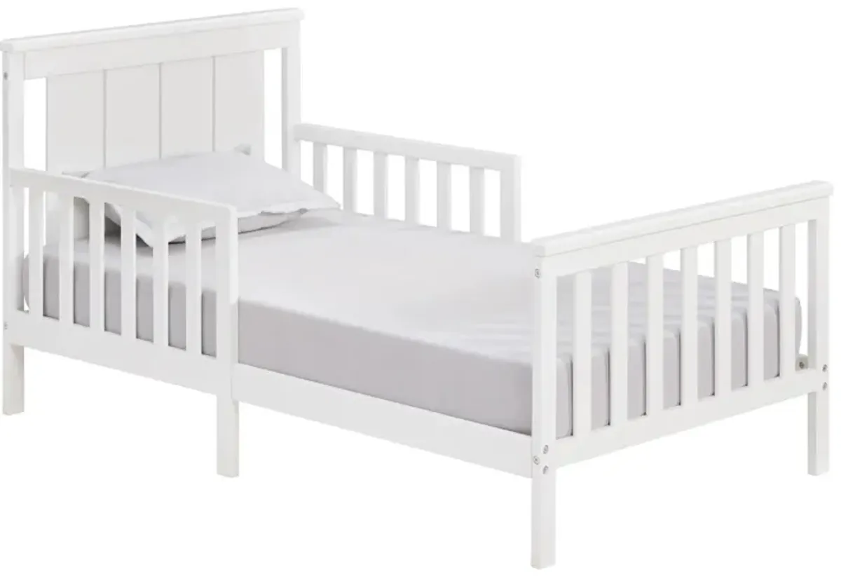 Oxford Baby Lazio Wooden Toddler Bed in Snow White by M DESIGN VILLAGE