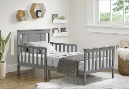 Oxford Baby Lazio Wooden Toddler Bed in Dove Gray by M DESIGN VILLAGE