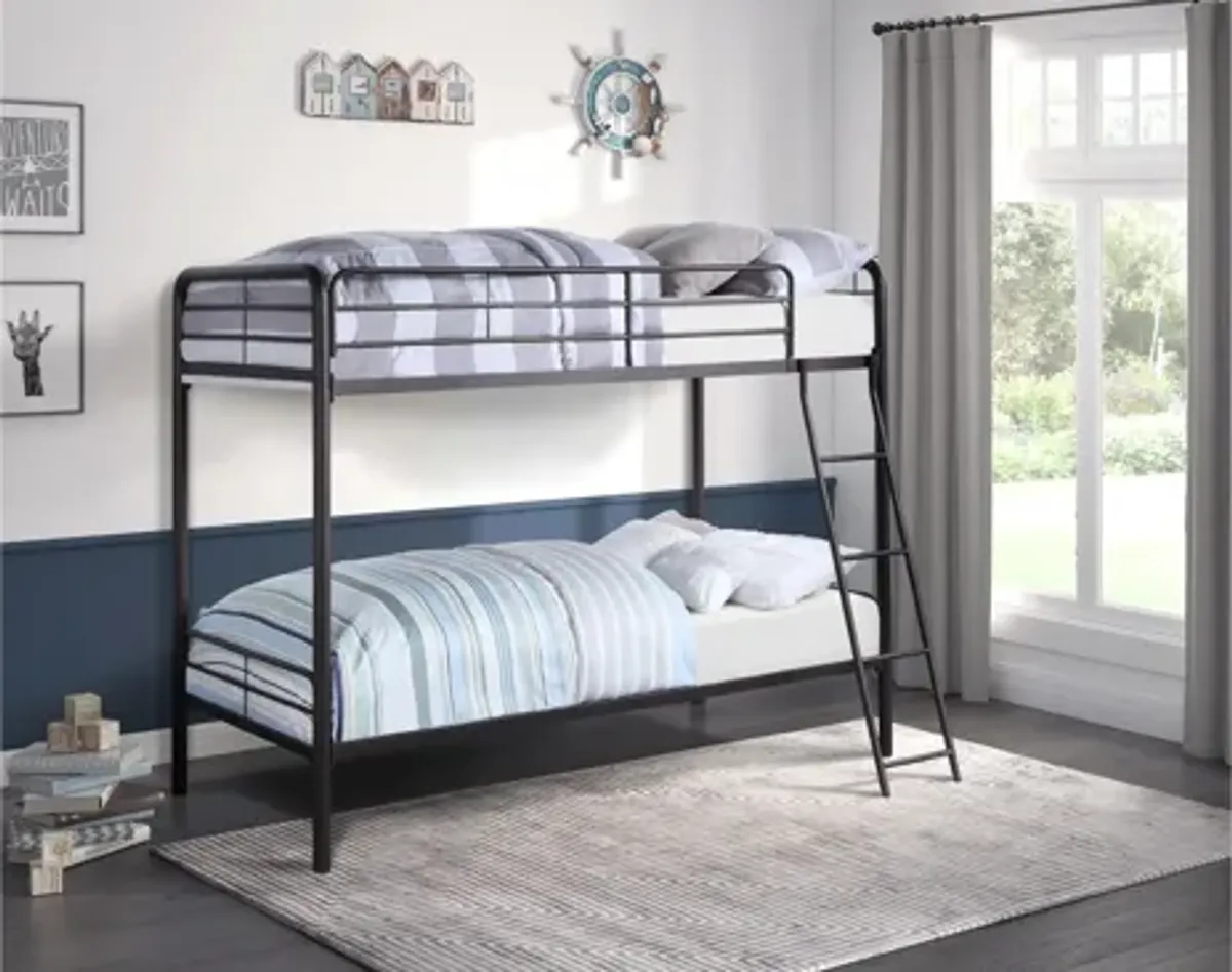 Galen Bunk Bed in Dark Bronze by Homelegance