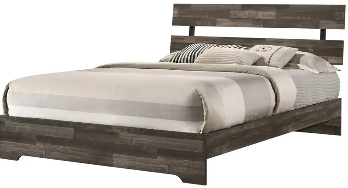 Atticus Platform Bed in Brown by Crown Mark