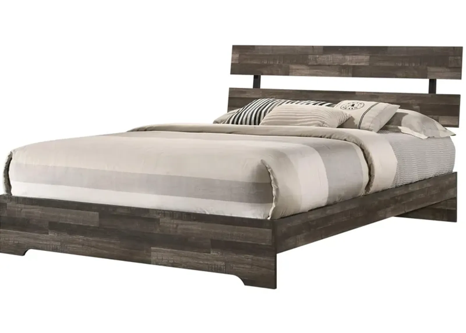 Atticus Platform Bed in Brown by Crown Mark