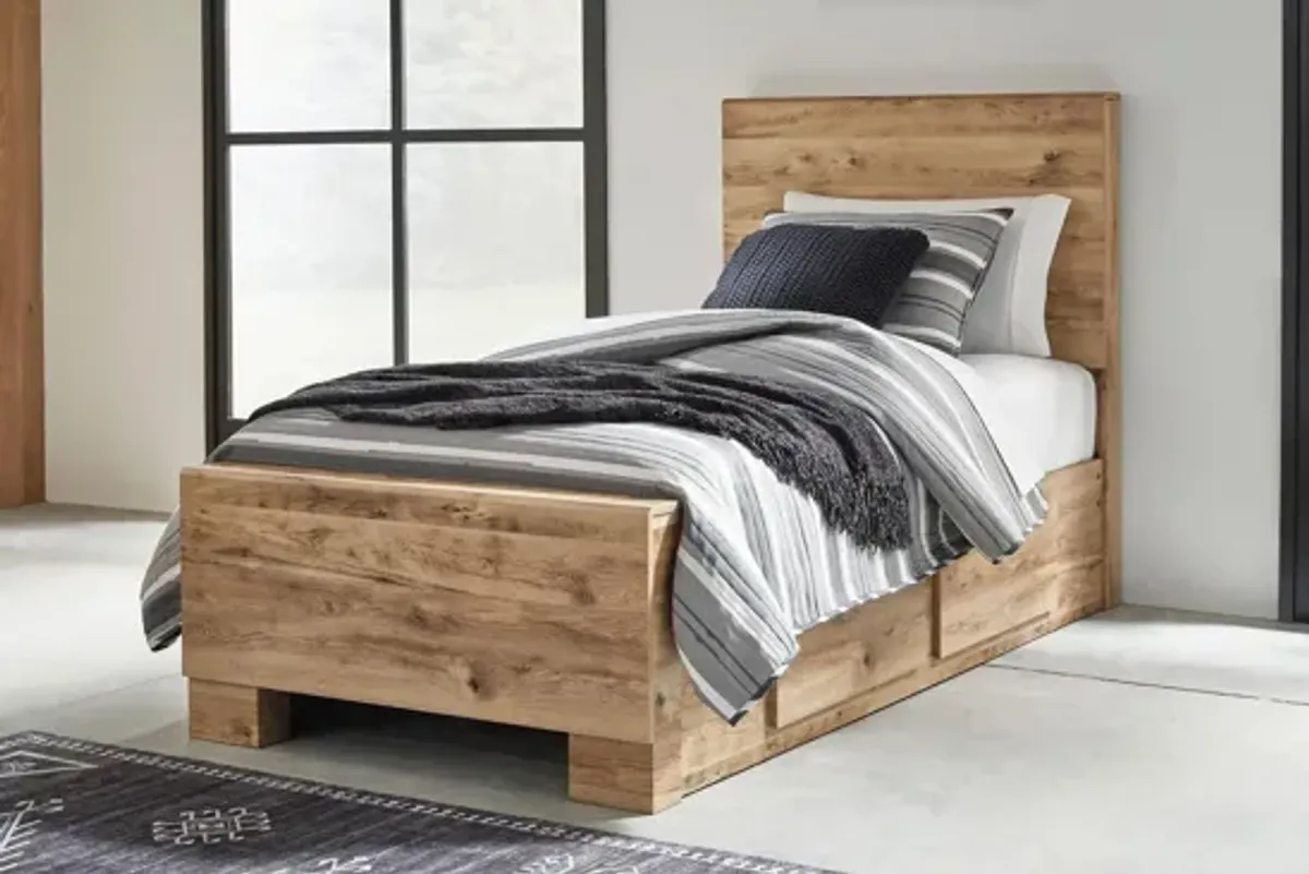 Hyanna Twin Panel Bed with Side Storage