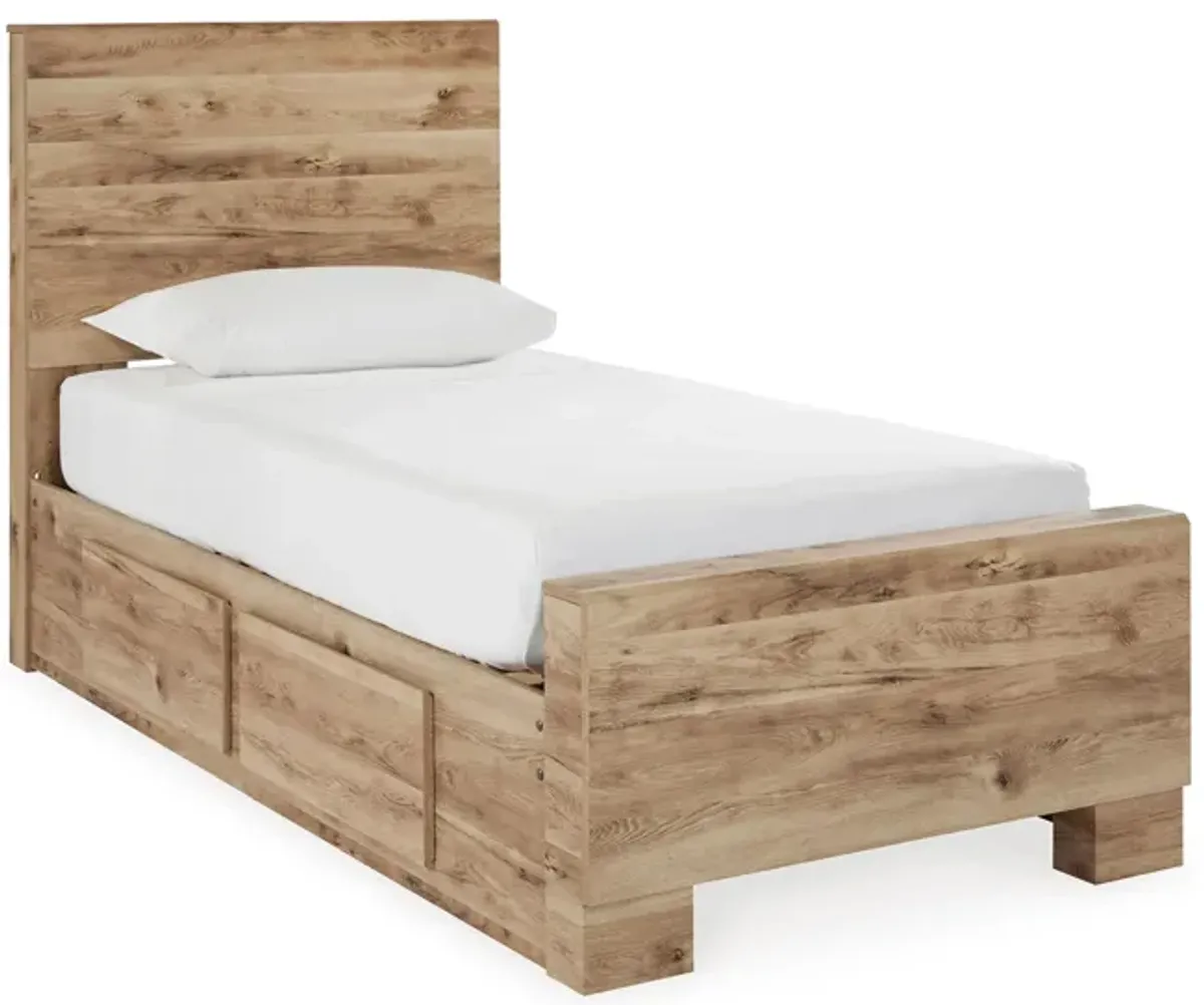 Hyanna Twin Panel Bed with Side Storage