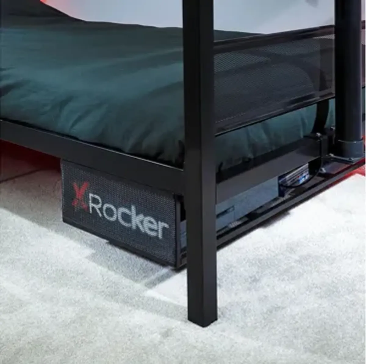 X Rocker Basecamp TV Twin Gaming Bed