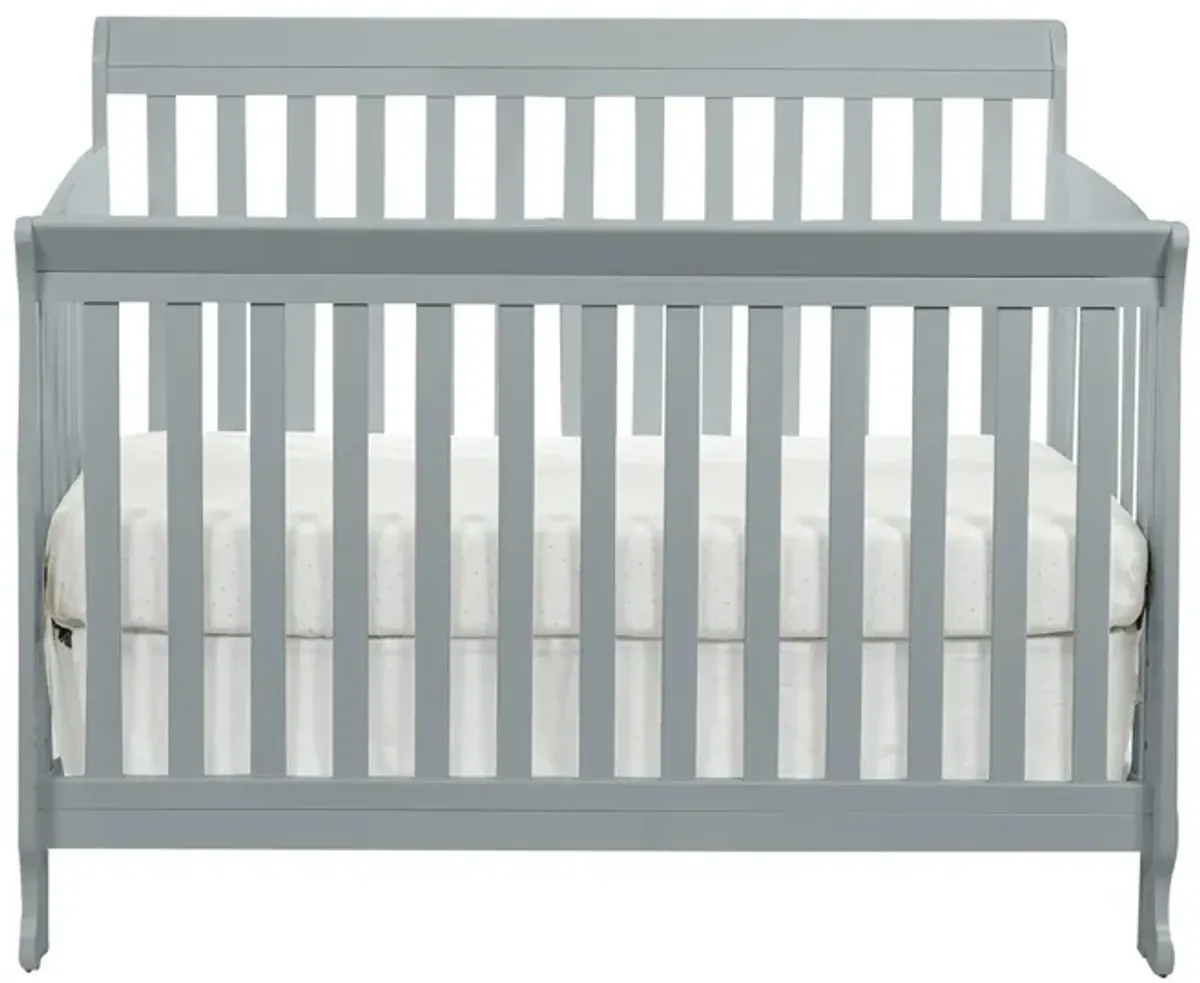 Riley 4-in-1 Convertible Crib in Gray by Heritage Baby