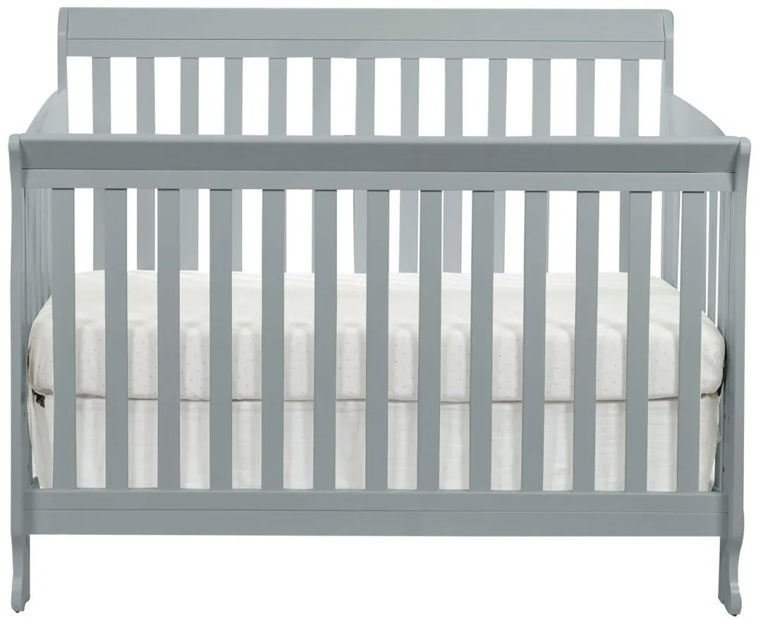 Riley 4-in-1 Convertible Crib in Gray by Heritage Baby