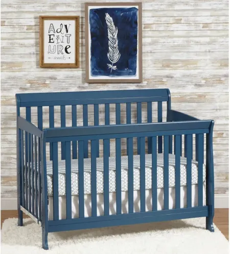 Riley 4-in-1 Convertible Crib in Navy by Heritage Baby