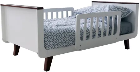 Litte Partners MOD Toddler Bed in White & Espresso by Little Partners