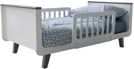 Litte Partners MOD Toddler Bed in White & Earl Grey by Little Partners