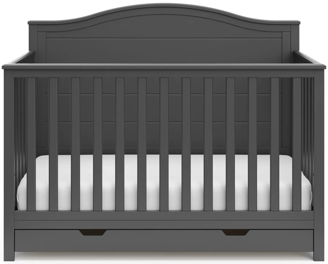 Moss convertible Crib w/drawer in Gray by Bellanest