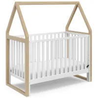 Orchards Canopy Crib in White/Driftwood by Bellanest