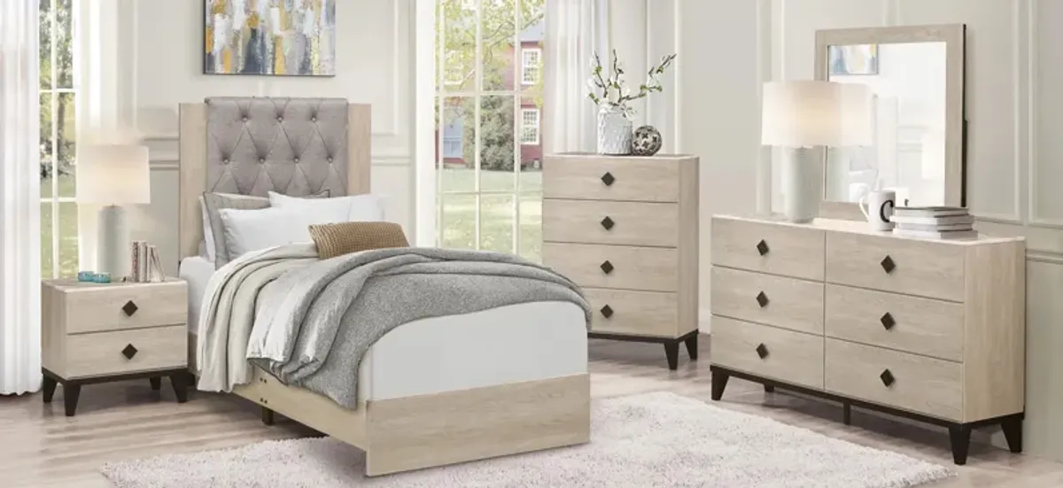 Karren Upholstered Panel Bed