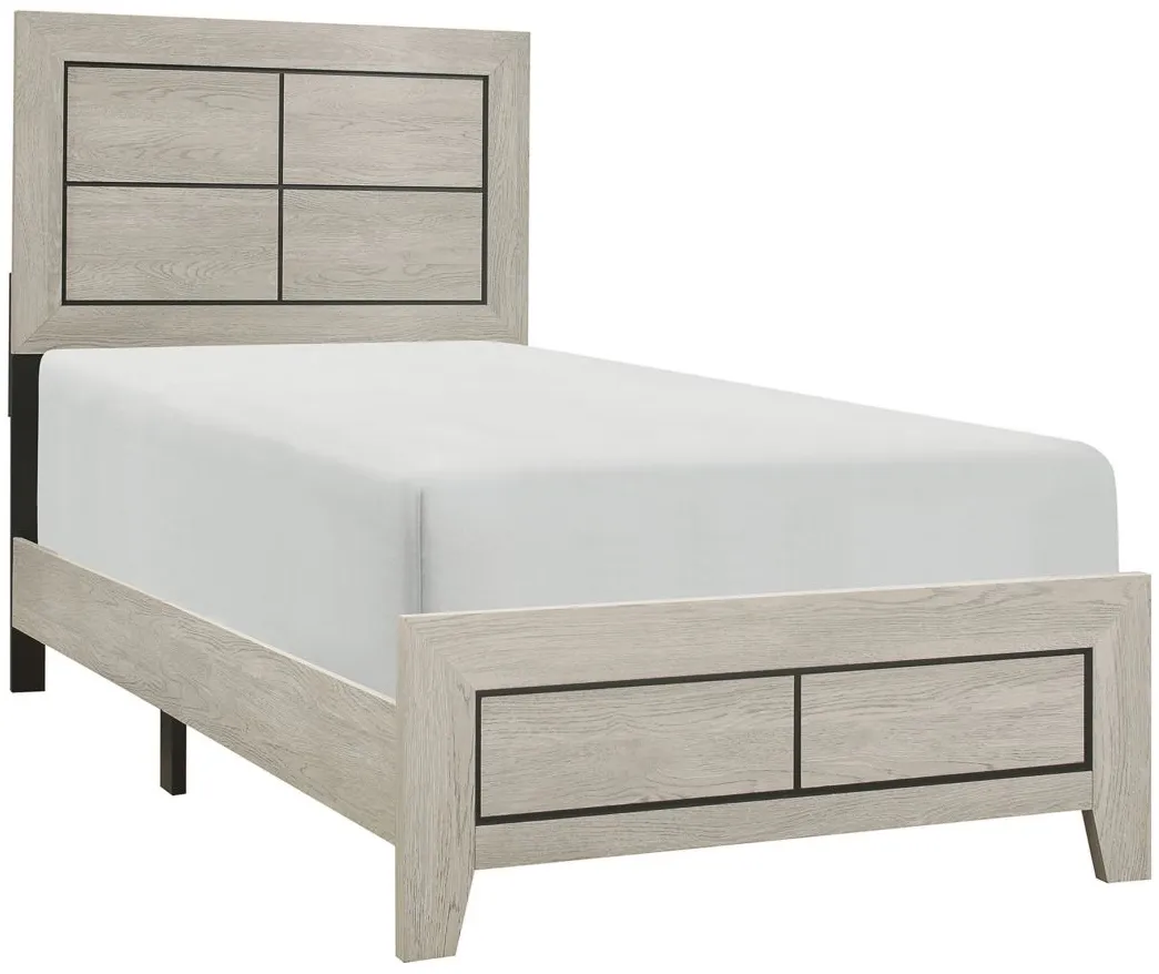 Loudon Twin bed in Light Brown by Homelegance