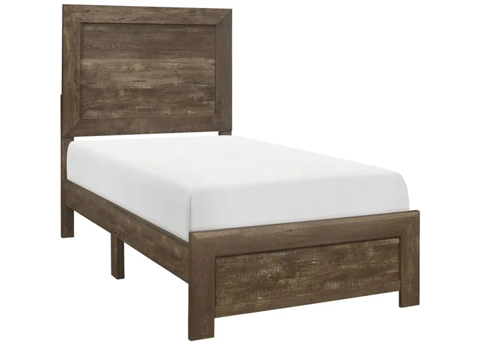 Bijou Panel Bed in Rustic Brown by Homelegance