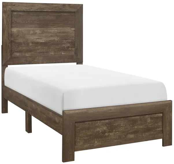 Bijou Panel Bed in Rustic Brown by Homelegance