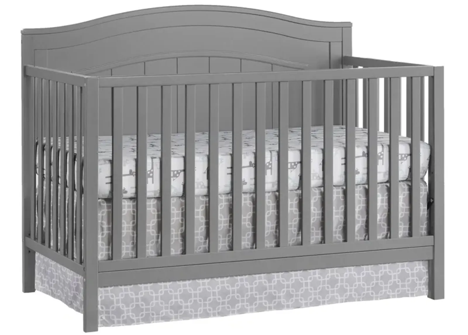 North Bay 4-in-1 Convertible Crib in Dove Gray by M DESIGN VILLAGE