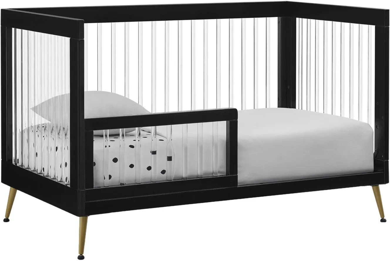 Sloane 4in1 Acrylic Convertible Crib w/ Conversion Rails by Delta