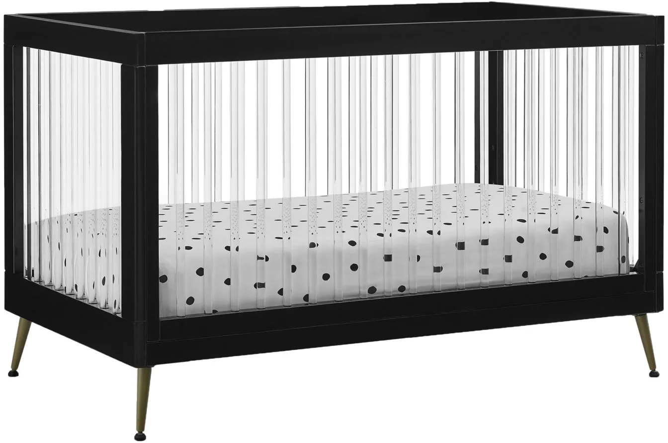 Sloane 4in1 Acrylic Convertible Crib w/ Conversion Rails by Delta