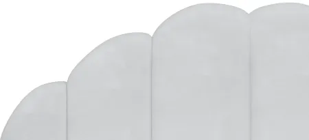 Wilber Headboard in Velvet White by Skyline