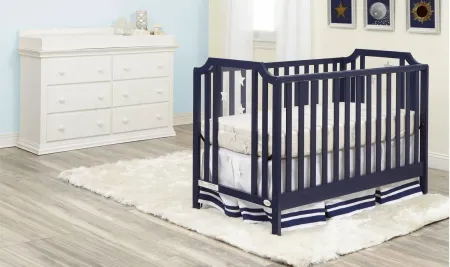 Celeste 3-in-1 Convertible Crib in Navy Blue by Heritage Baby