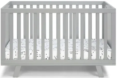 Livia 3-in-1 Convertible Crib in Gray/Gray by Heritage Baby
