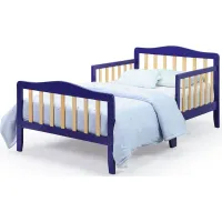 Twain Toddler Bed in Blue/Natural by Heritage Baby