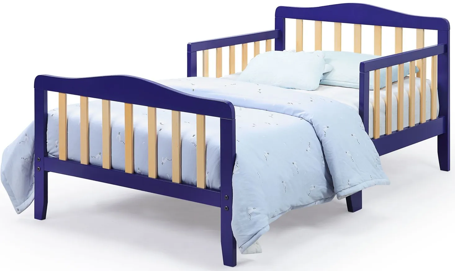 Twain Toddler Bed in Blue/Natural by Heritage Baby