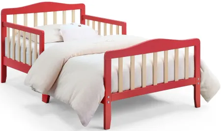 Twain Toddler Bed in Coral/Natural by Heritage Baby