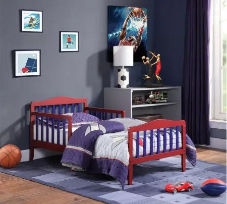 Twain Toddler Bed in Red/Blue by Heritage Baby