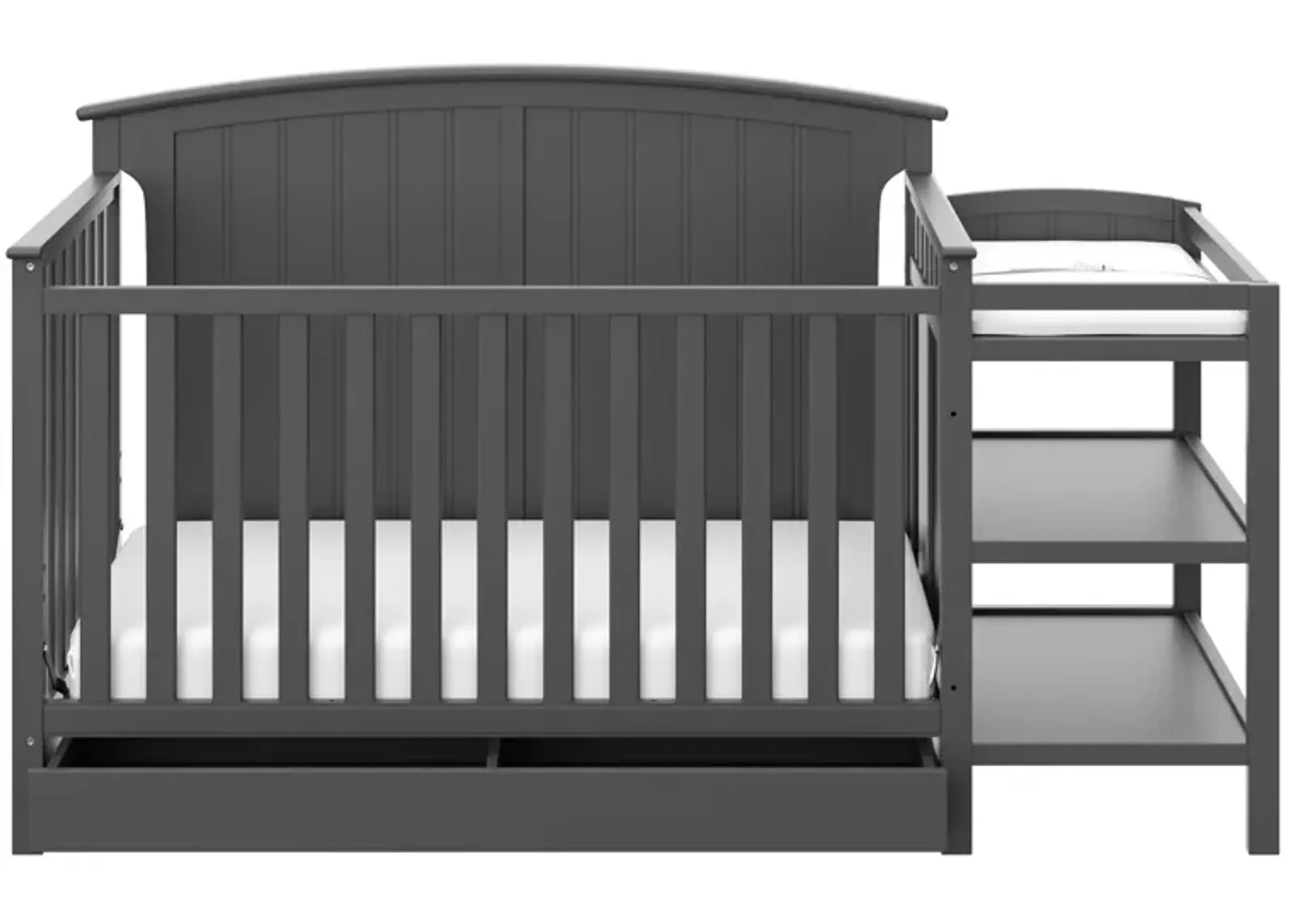 Steveston Crib & Changer w/Drawer in Gray by Bellanest